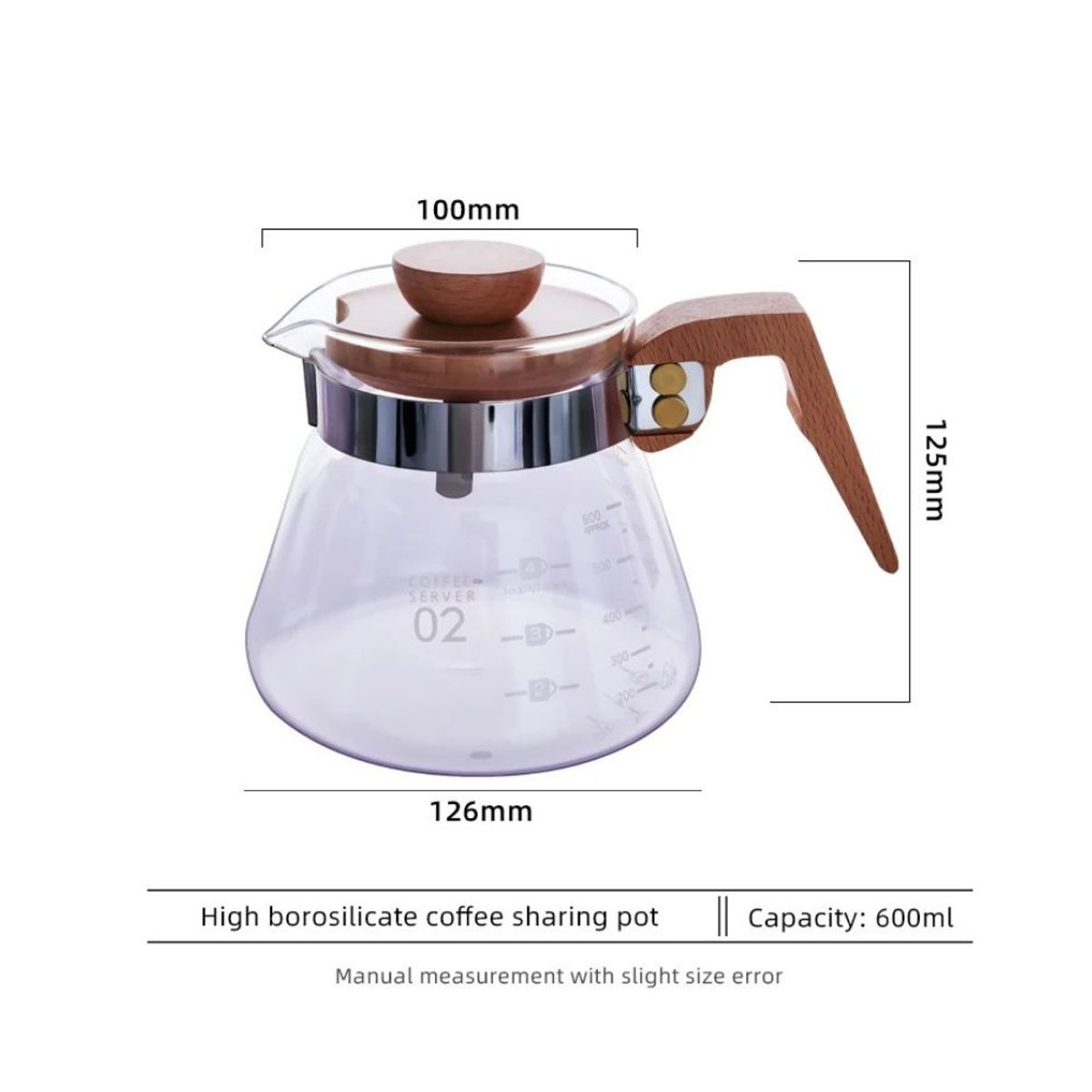 GENERICO - KIT v60 base de madera + decanter 600 ml