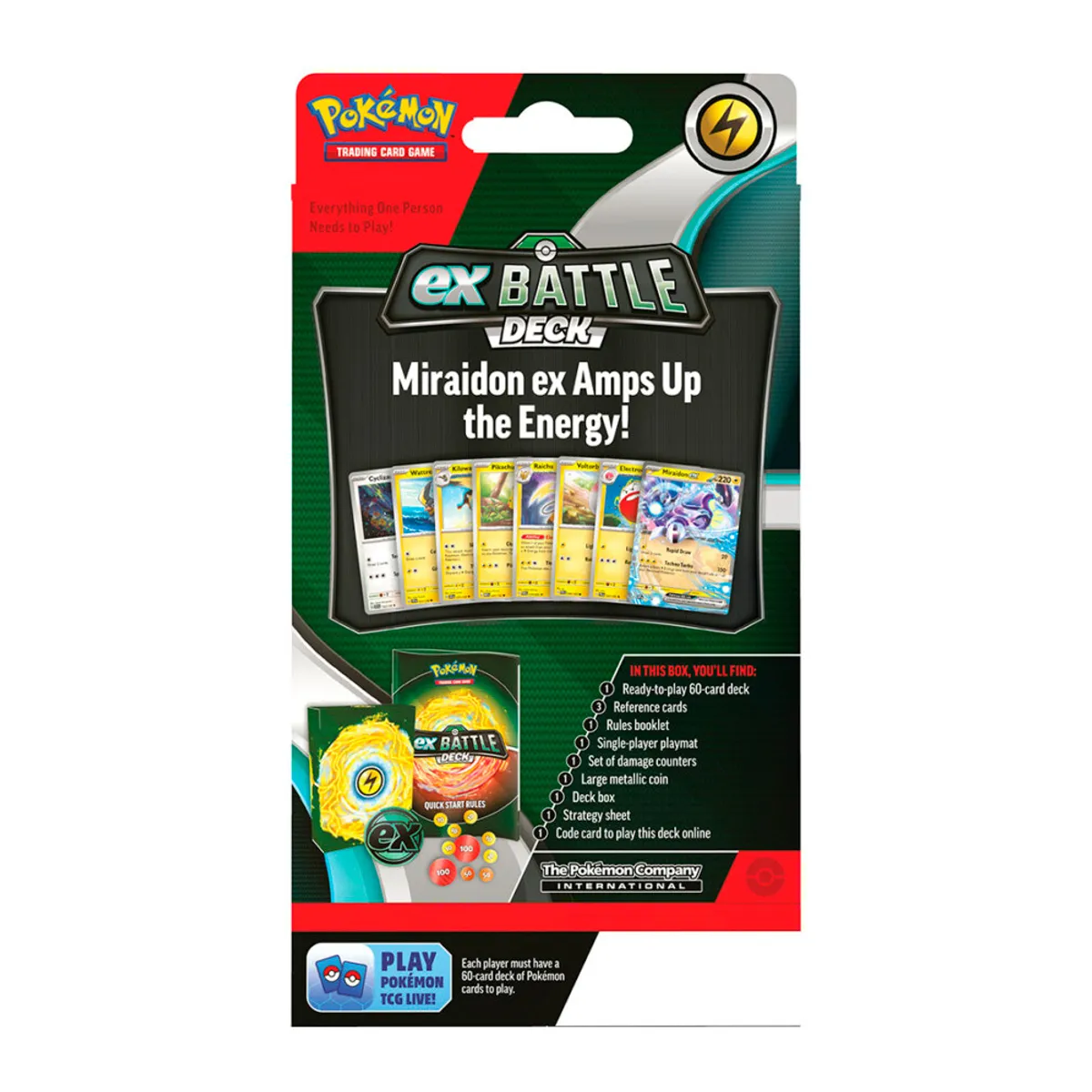POKEMON - POKEMON TCG EX BATTLE DECK MIRAIDON EN INGLES SURTIDO