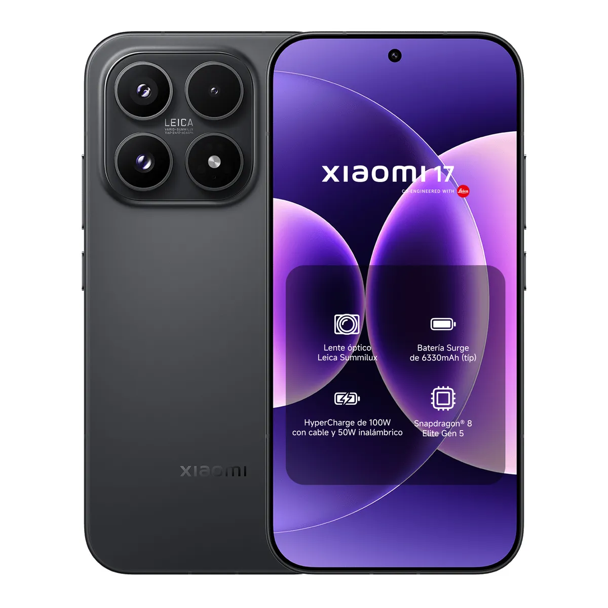 XIAOMI - Xiaomi 17 Negro 12 GB + 512 GB
