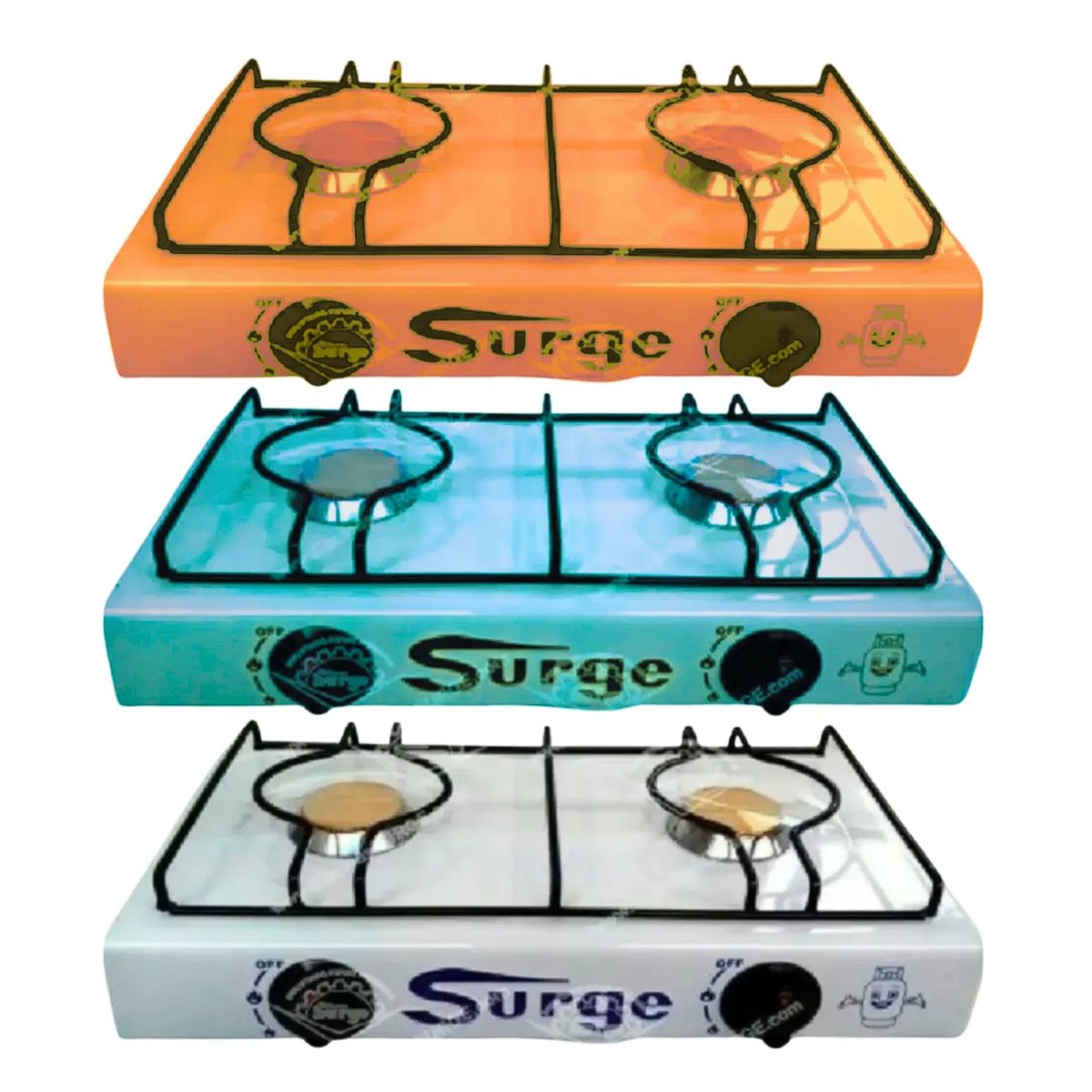 COCINAS SURGE - Cocina a Gas de Dos Hornillas Verde