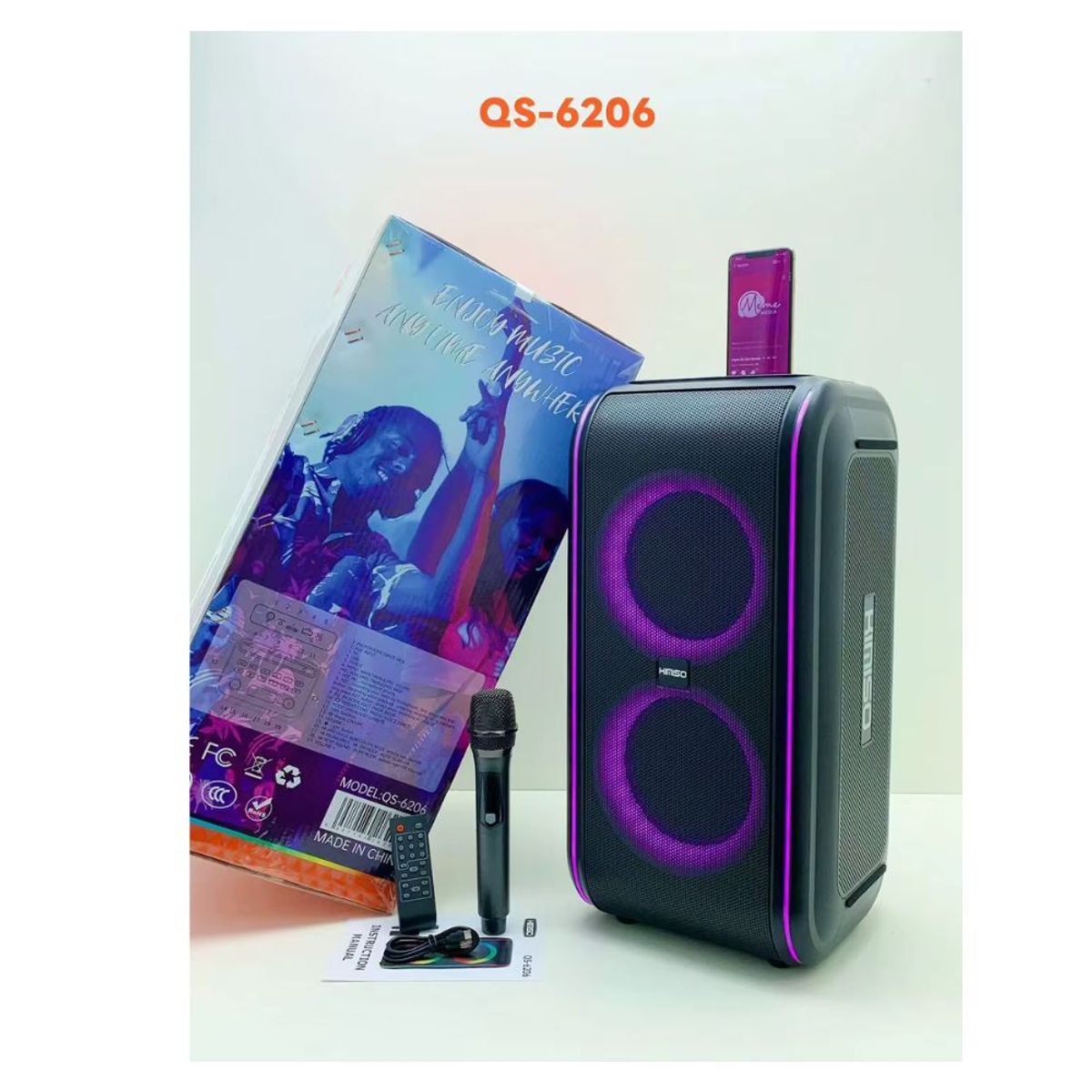 GENERICO - Equipo De Sonido Potente Portátil Kimiso