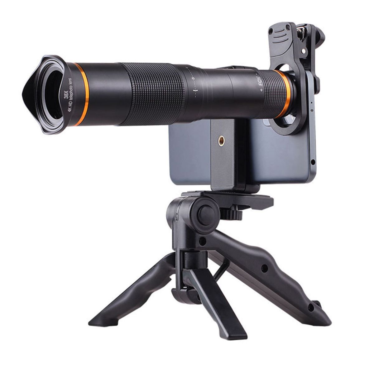 PUREPOWER - Teleobjetivo 4K 32X para teléfono celular con clip para lente de para teléfonos Inteligentes