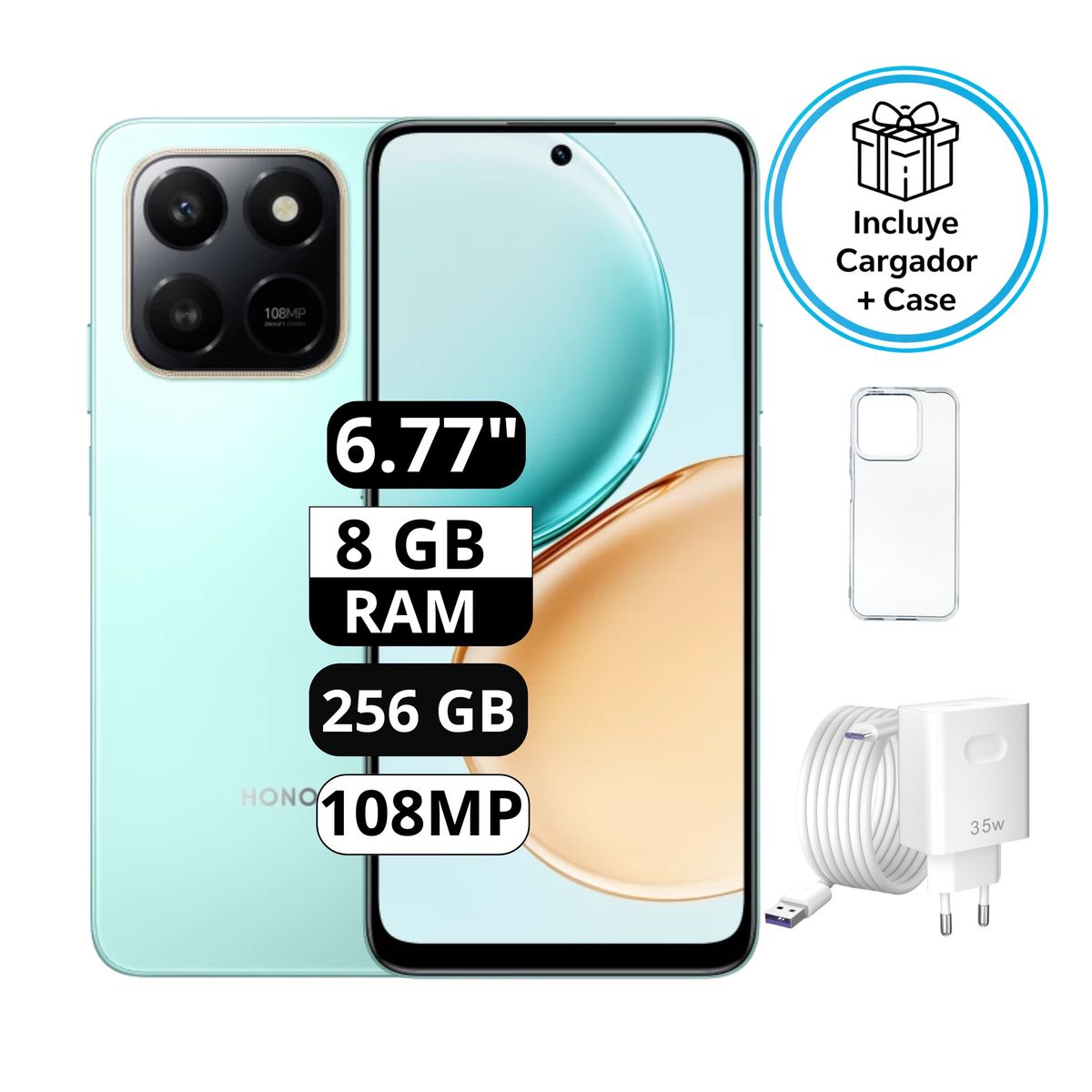 HONOR - Honor X7D 8RAM 256GB Azul