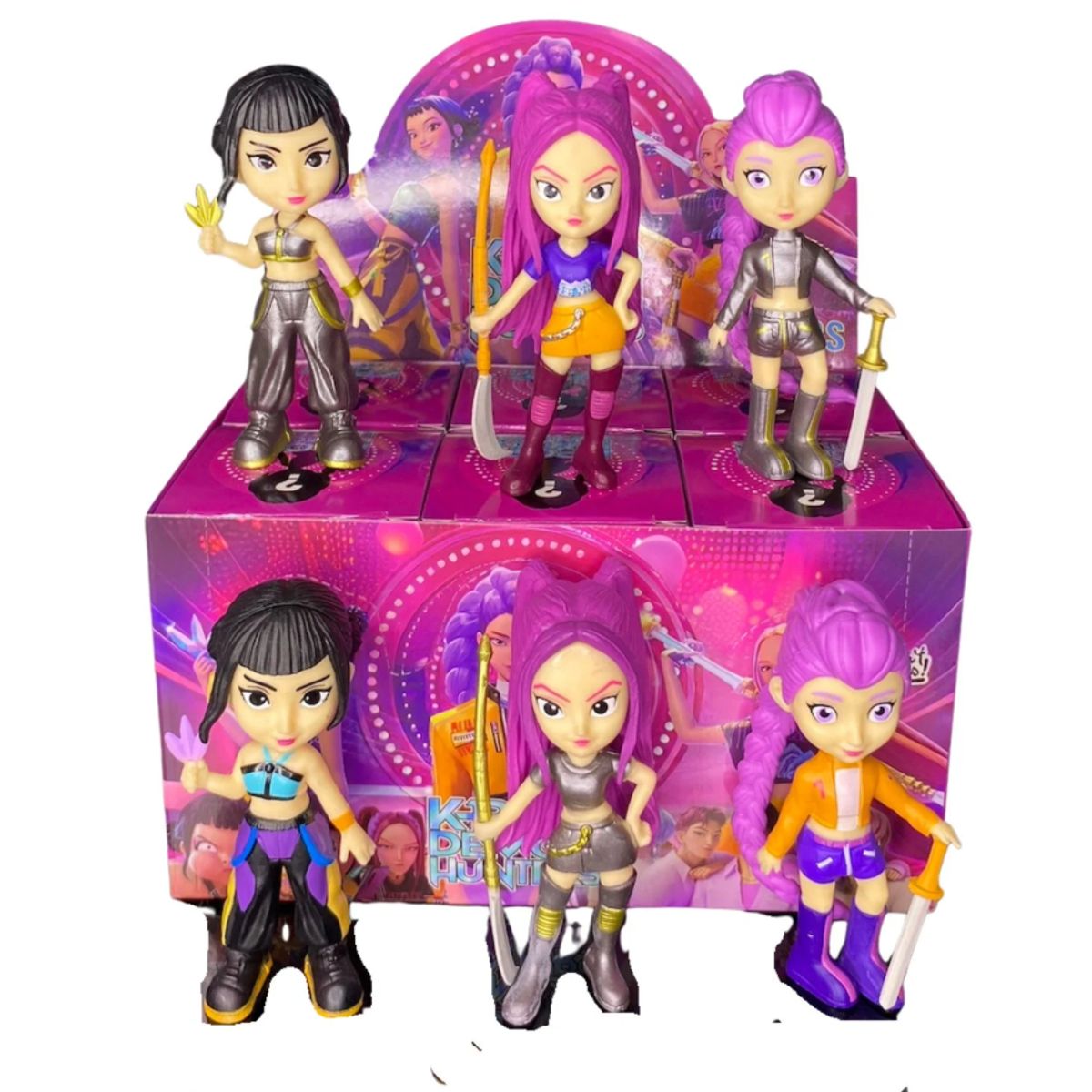 GENERICO - GUERRERAS KPOP DEMON HUNTERS DE 6 PIEZAS