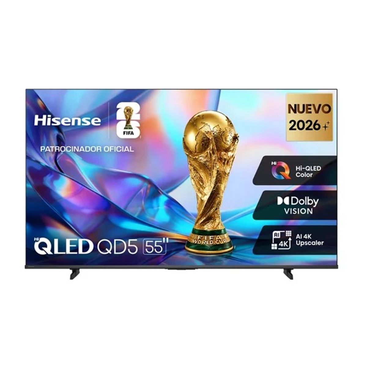 HISENSE - TELEVISOR HISENSE SMART TV 55 QLED 4K UHD 55QD5SV
