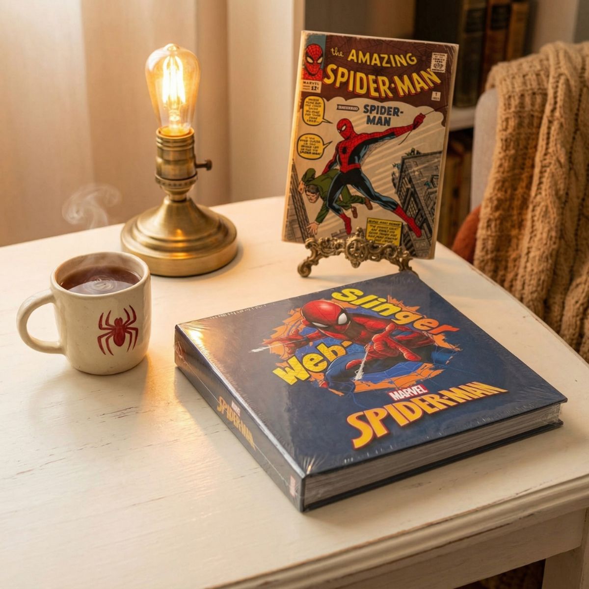 GENERICO - Album Mediano Colorido Dibujito Superhéroe Araña