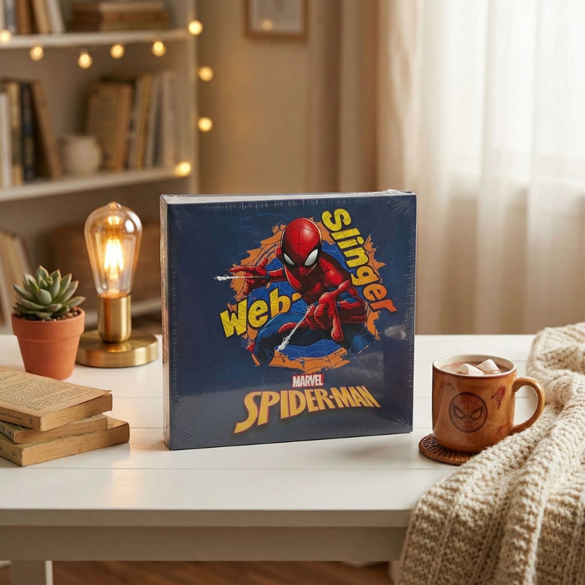 GENERICO - Album Mediano Colorido Dibujito Superhéroe Araña