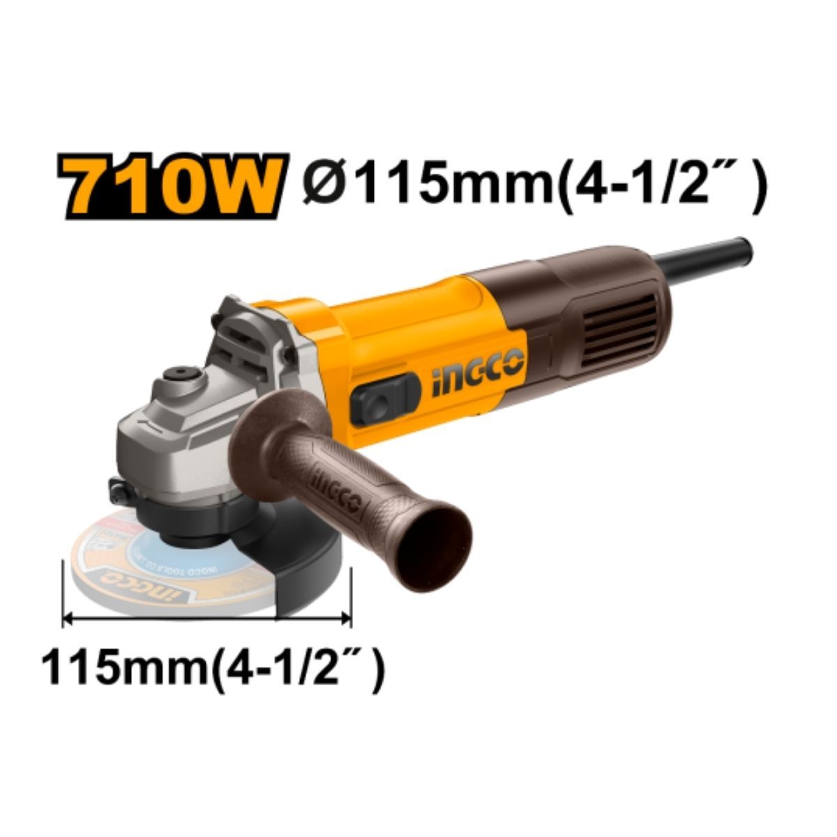 INGCO - Esmeril Amoladora Ingco AG7118 4 12 710W
