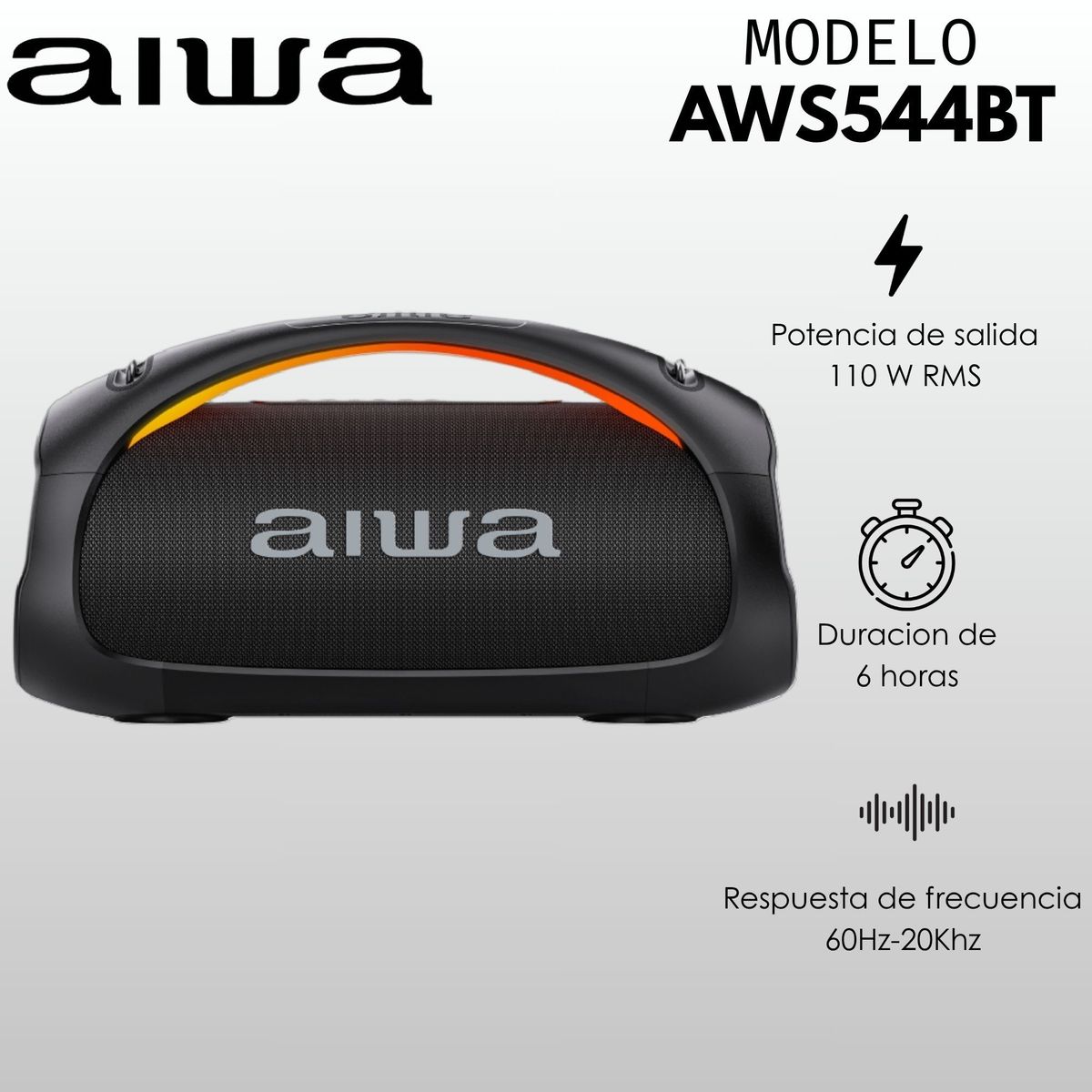 AIWA - PARLANTE PORTATIL  AIWA  AWS544BT