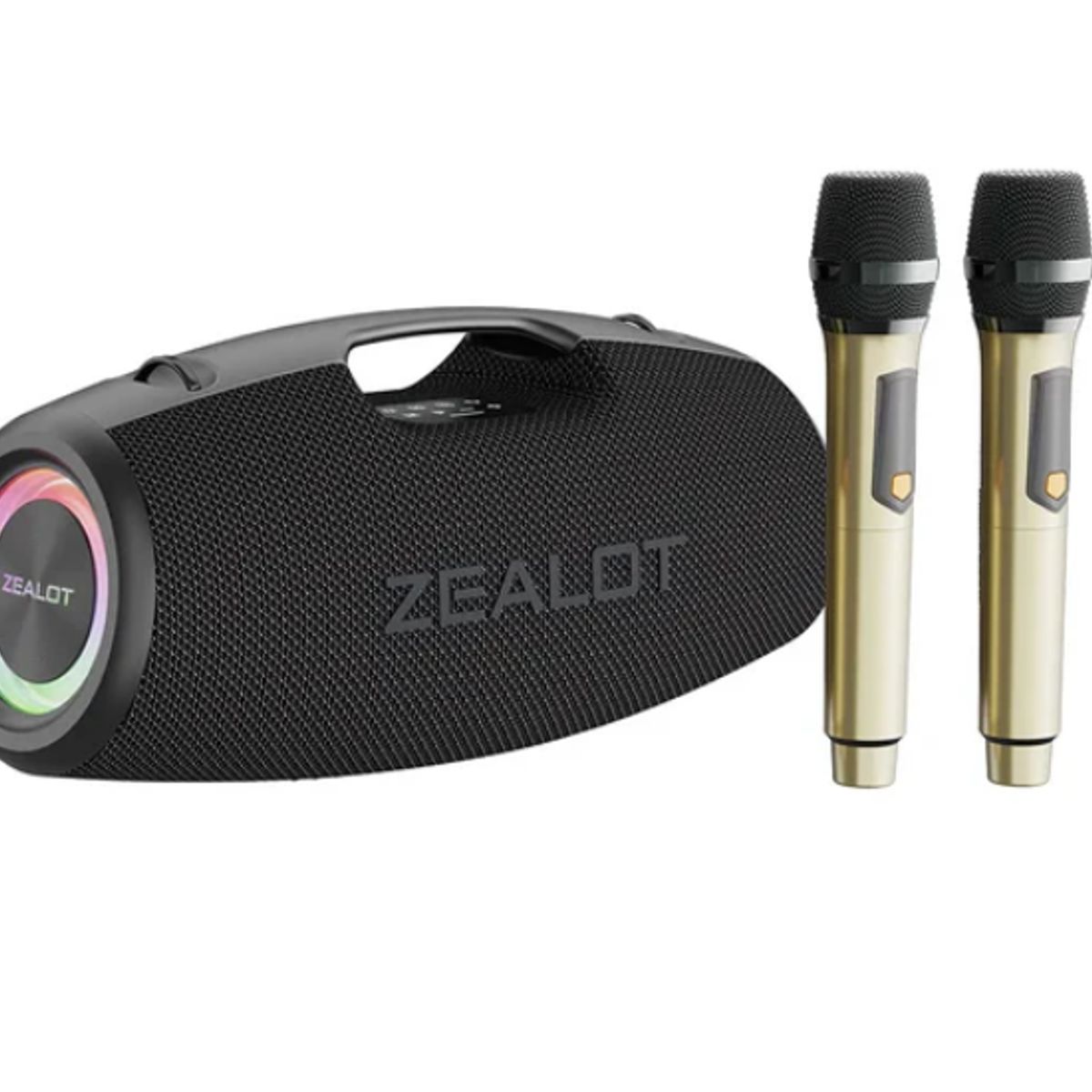 ZEALOT - PARLANTE ZEALOT S78 CON 2 MICROFONOS NEGRO