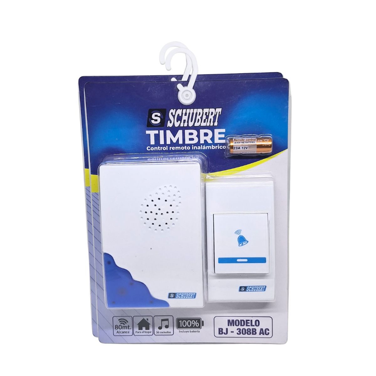 SCHUBERT - Timbre Inalambrico Portatil 80m SHUBERT BJ-308B AC