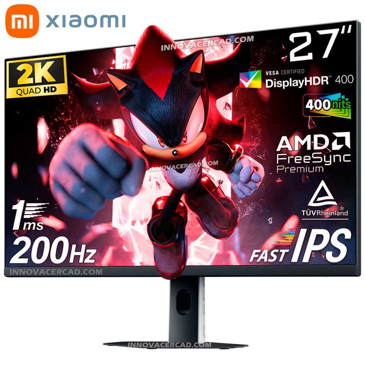 XIAOMI - Monitor Xiaomi 2K G27Qi 2026 de 27" Fast IPS, 200hz, 1Ms GTG, HDR400, FreeSync Premium