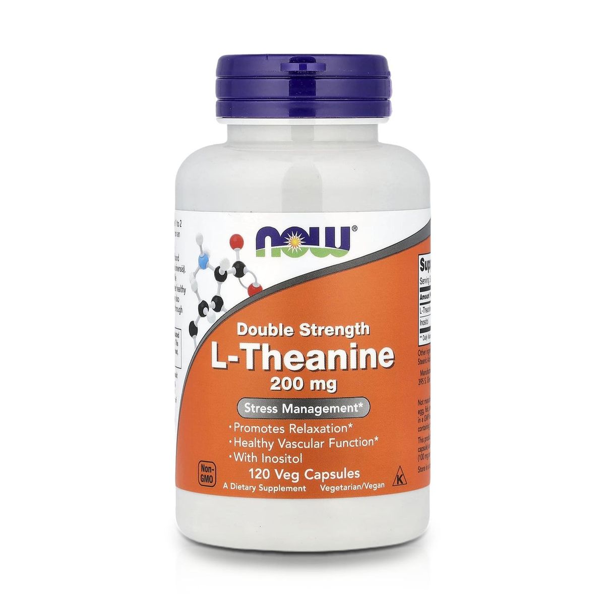 NOW - L-Teanina 200 mg (120 Cápsulas) - NOW Foods