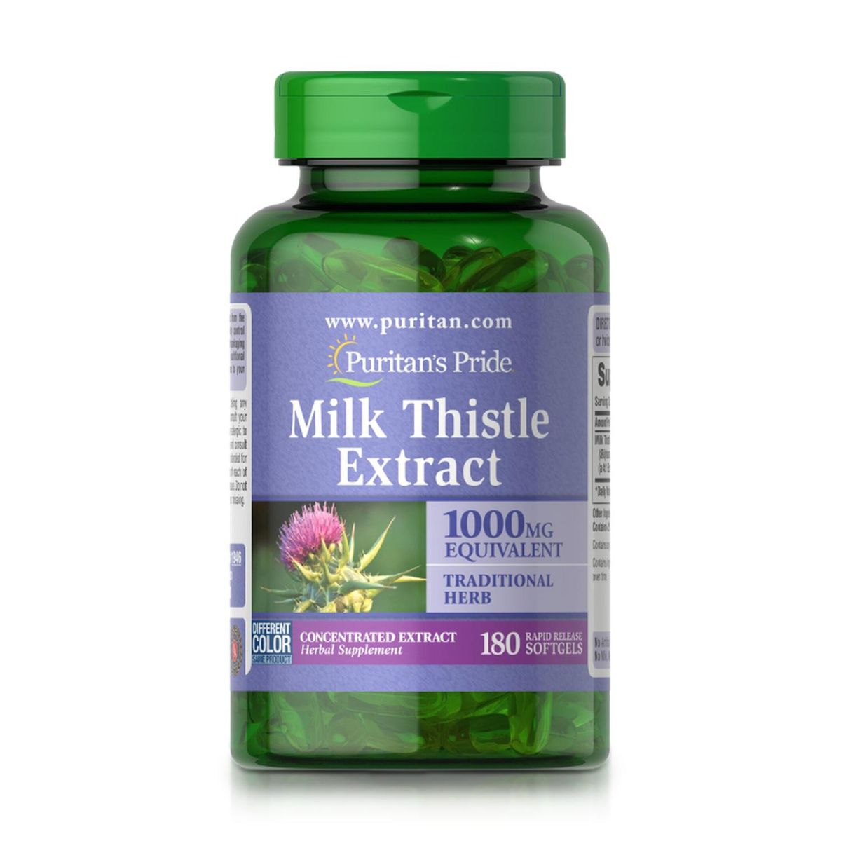PURITANS PRIDE - Milk Thistle Extract 250 mg (180 Softgels) - Puritan's Pride