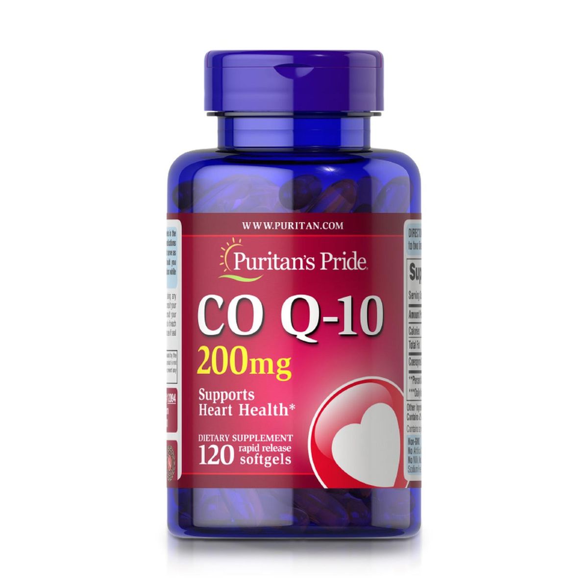 PURITANS PRIDE - Coenzima Q-10 200 mg 120 Softgels - Puritan’s Pride