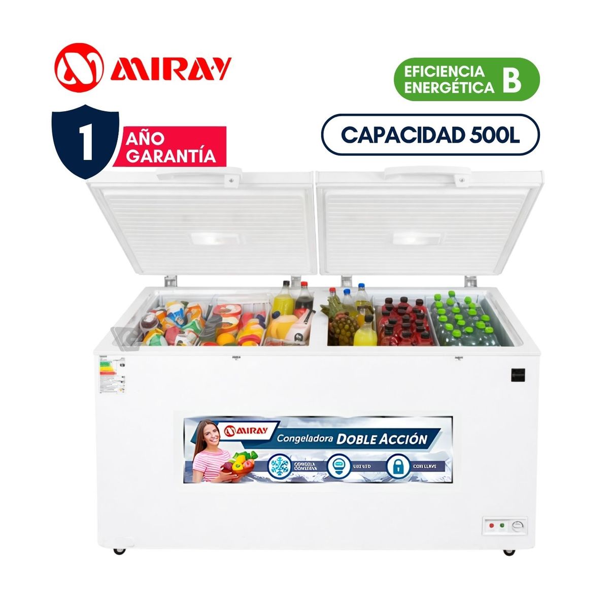 MIRAY - Congeladora Miray CM-503H 500 L