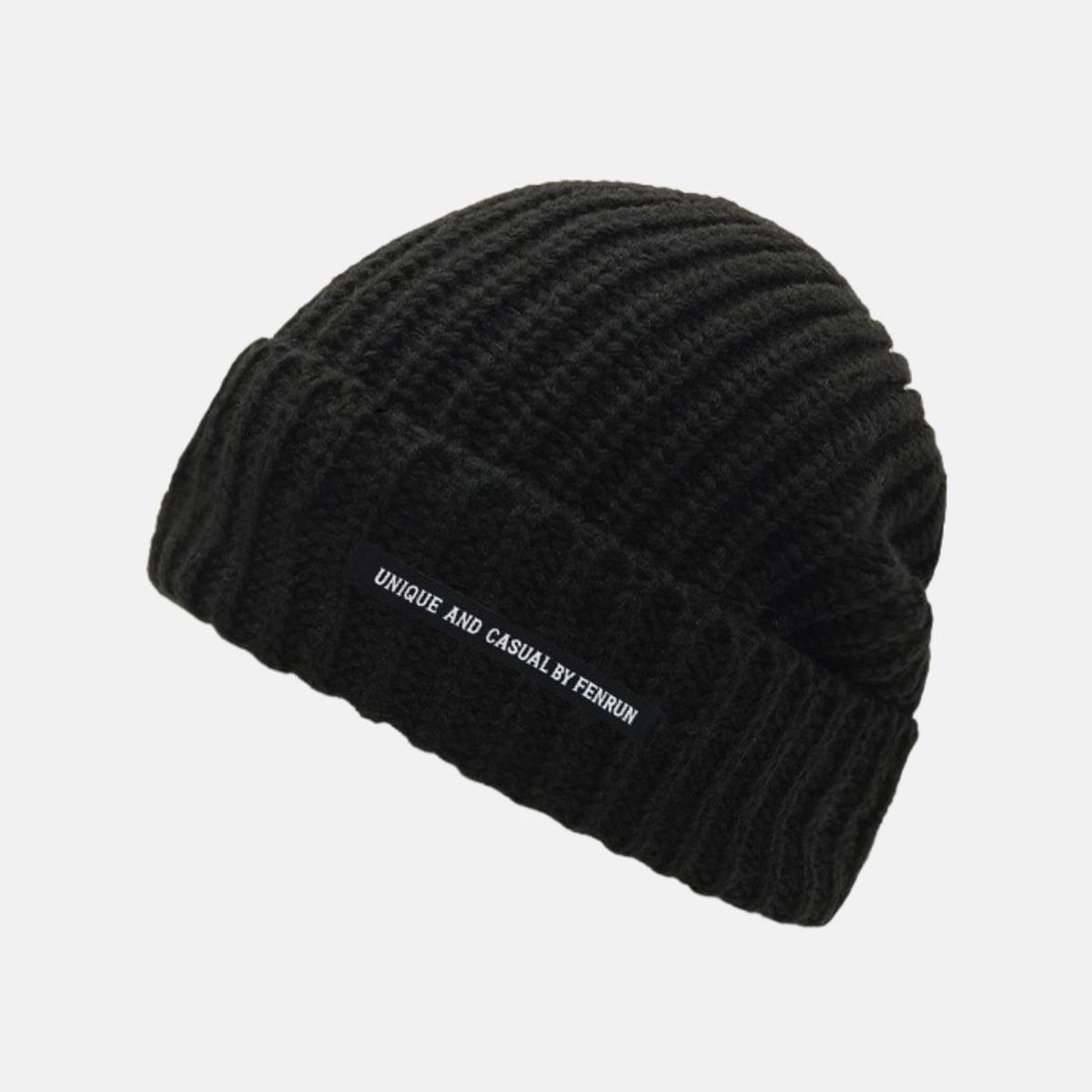 KAST PE - Beanie Myst de Punto con Diseño Moderno  Negro