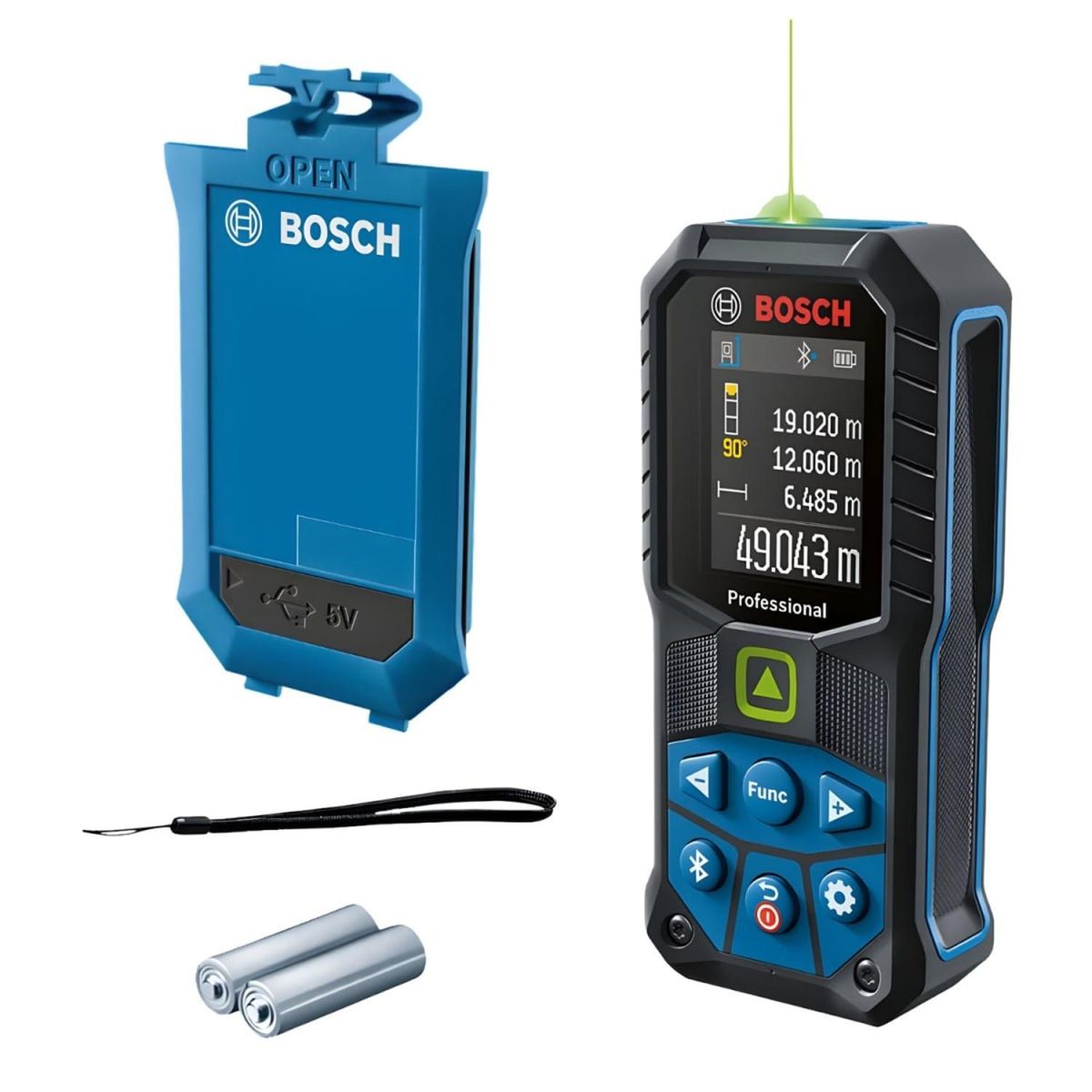 BOSCH - Medidor Láser 50mts GLM 50-27 CG + 1 Bat 3.7V 1Ah