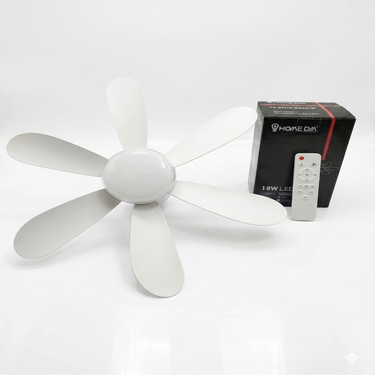 GENERICO - MasterBreeze 2-en-1 Ventilador de Techo LED con Control Remoto E27