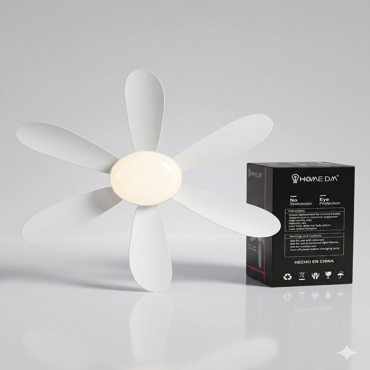 GENERICO - MasterBreeze 2-en-1 Ventilador de Techo LED con Control Remoto E27