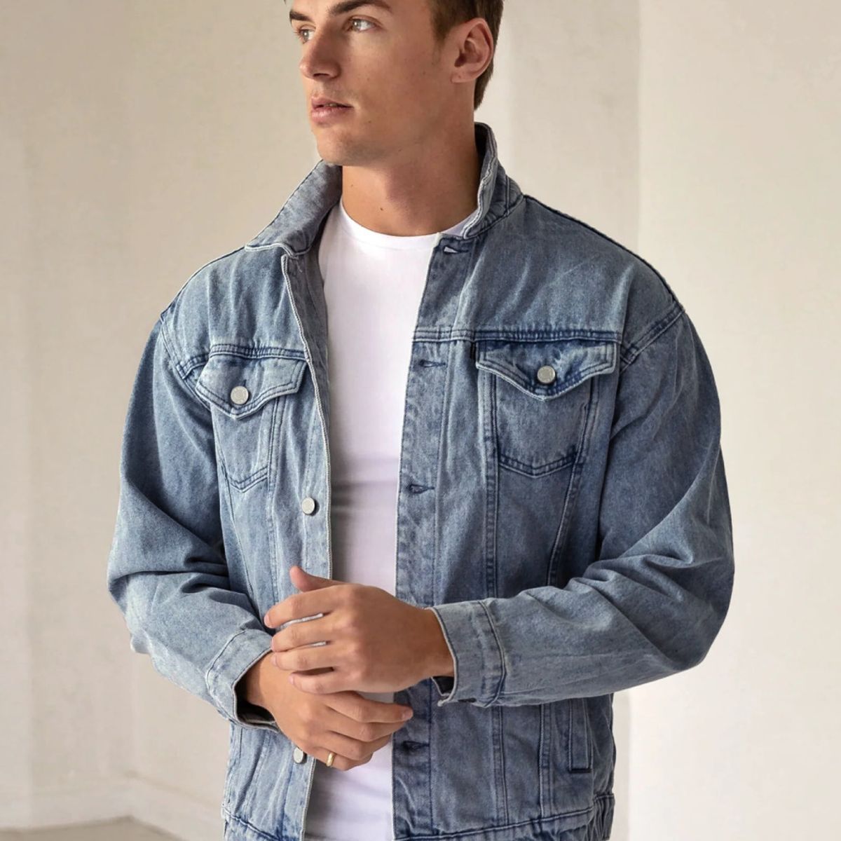 GENERICO - Casaca Denim Jean Hombre