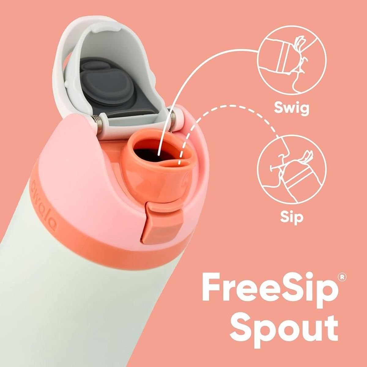 OWALA - OWALA FREESIP BOTELLA TÉRMICA 24 OZ  710 ML - GRIS