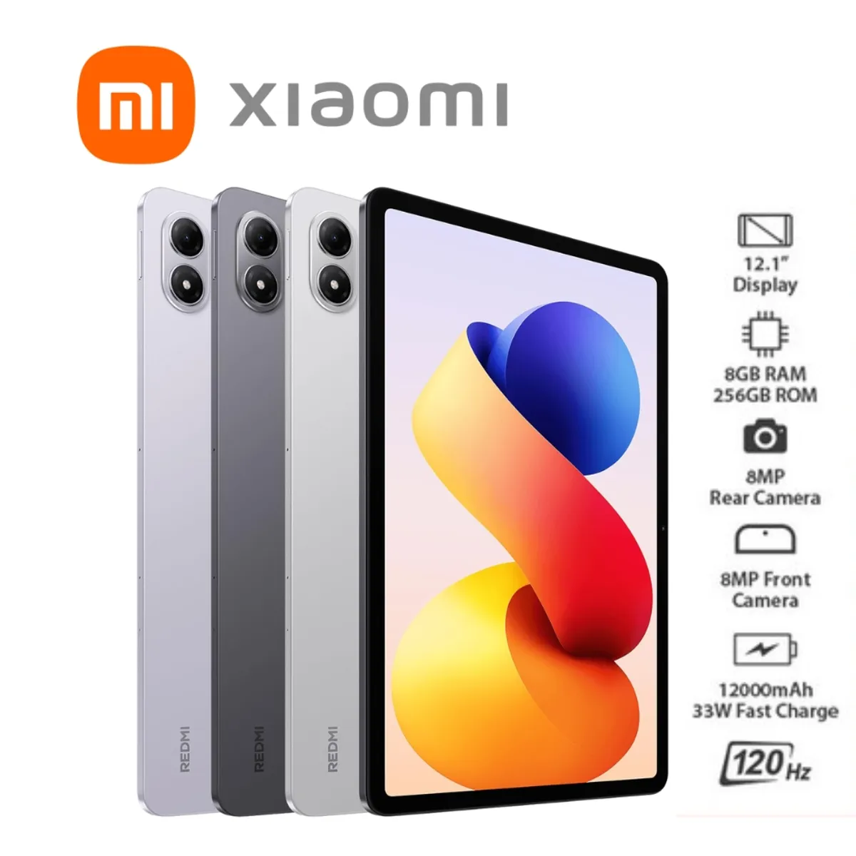REDMI - TABLET REDMI 12.1" RAM 8GB SSD 256 COLOR GRIS MOD 25099RP13G