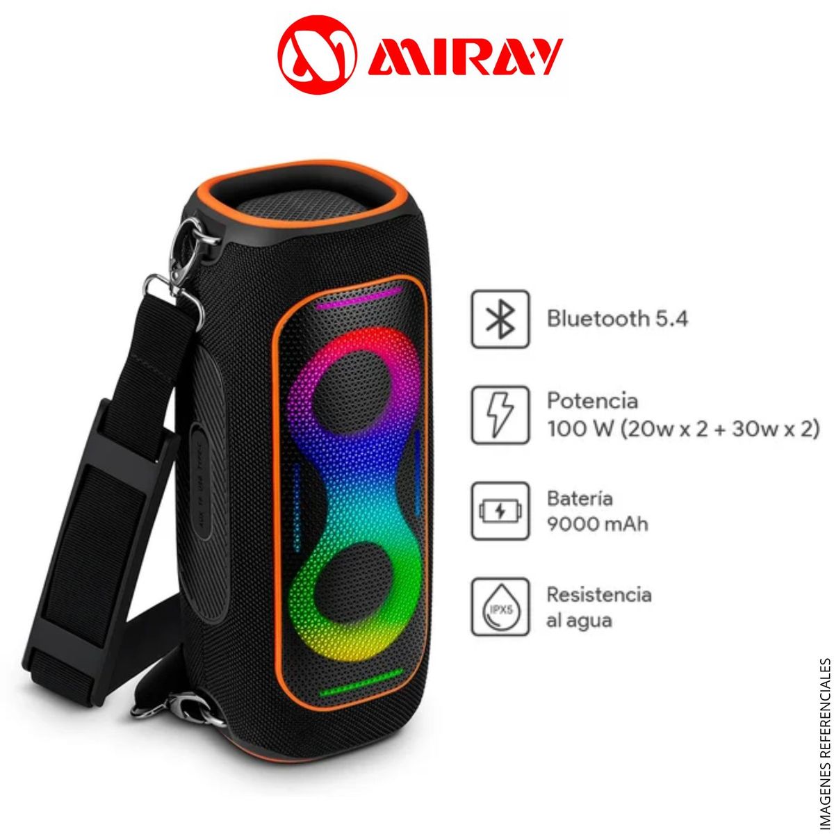 MIRAY - Parlante Portátil C Bluetooth Miray PMBT-97N