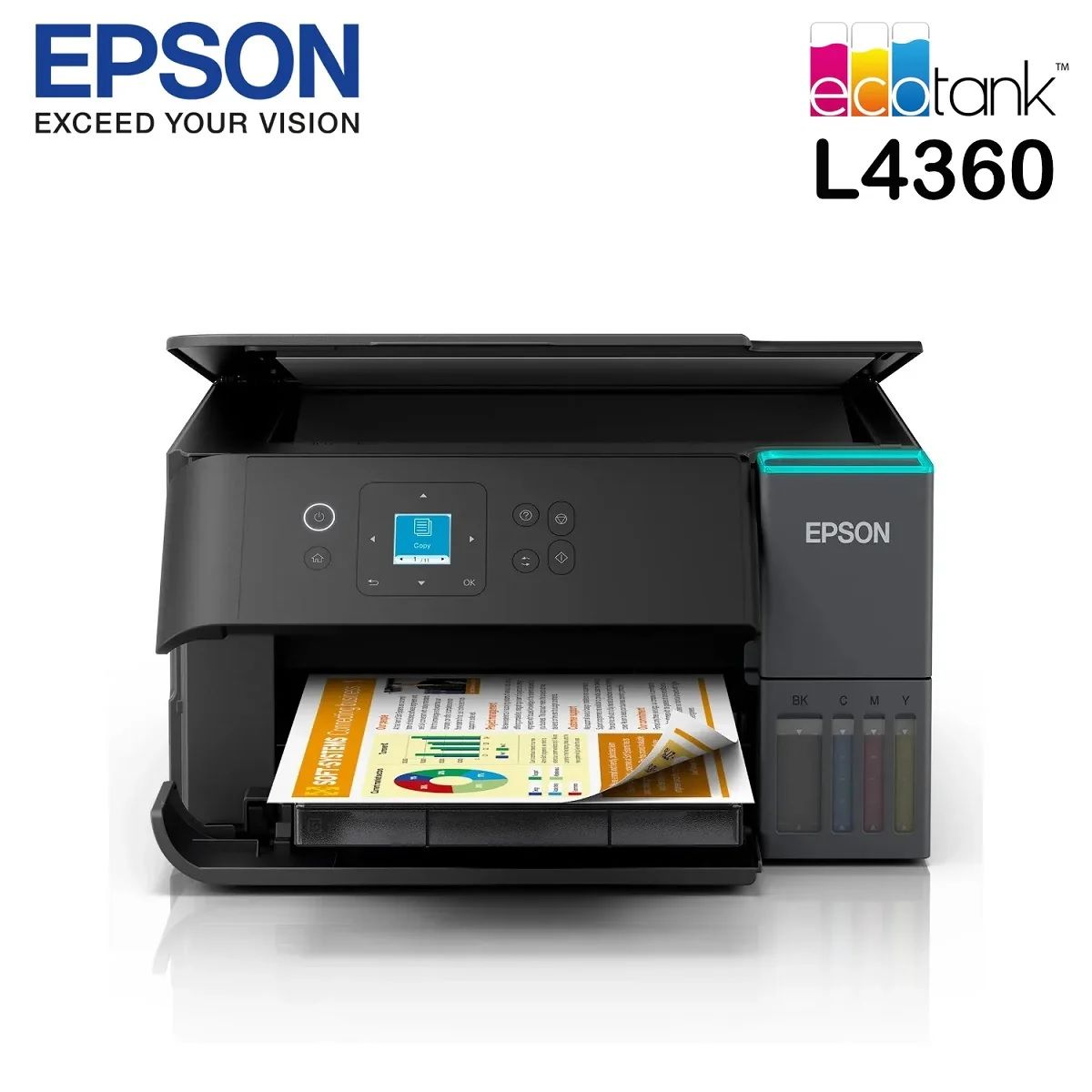 EPSON - Impresora Multifuncional Epson EcoTank L4360 a Color Wi-Fi y Dúplex