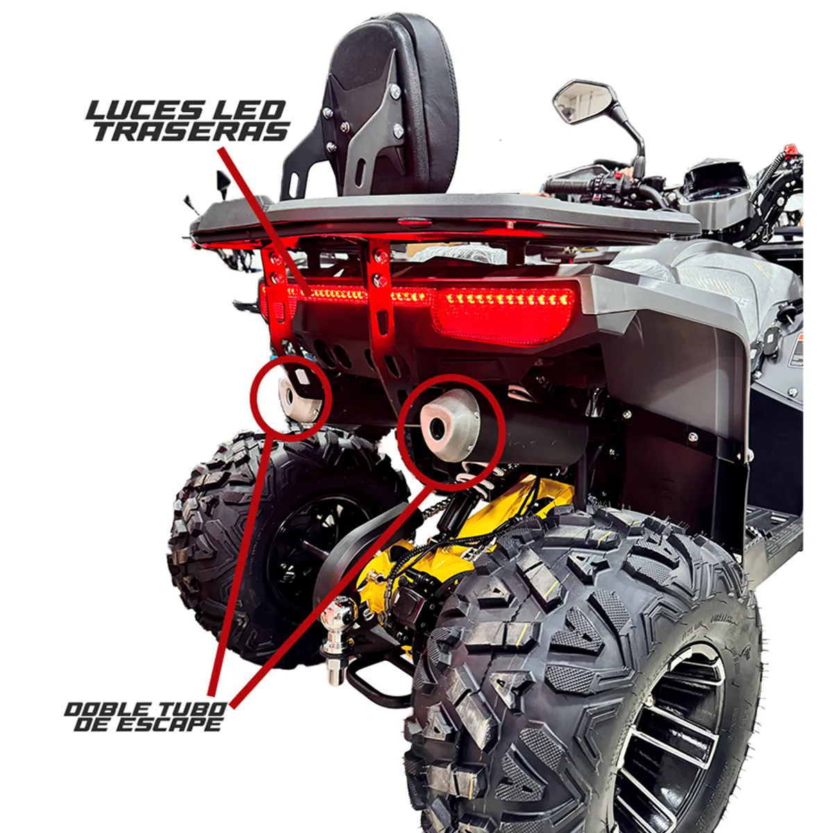 GENERICO - Cuatrimoto 125cc Utilitaria con aros De Magnesio
