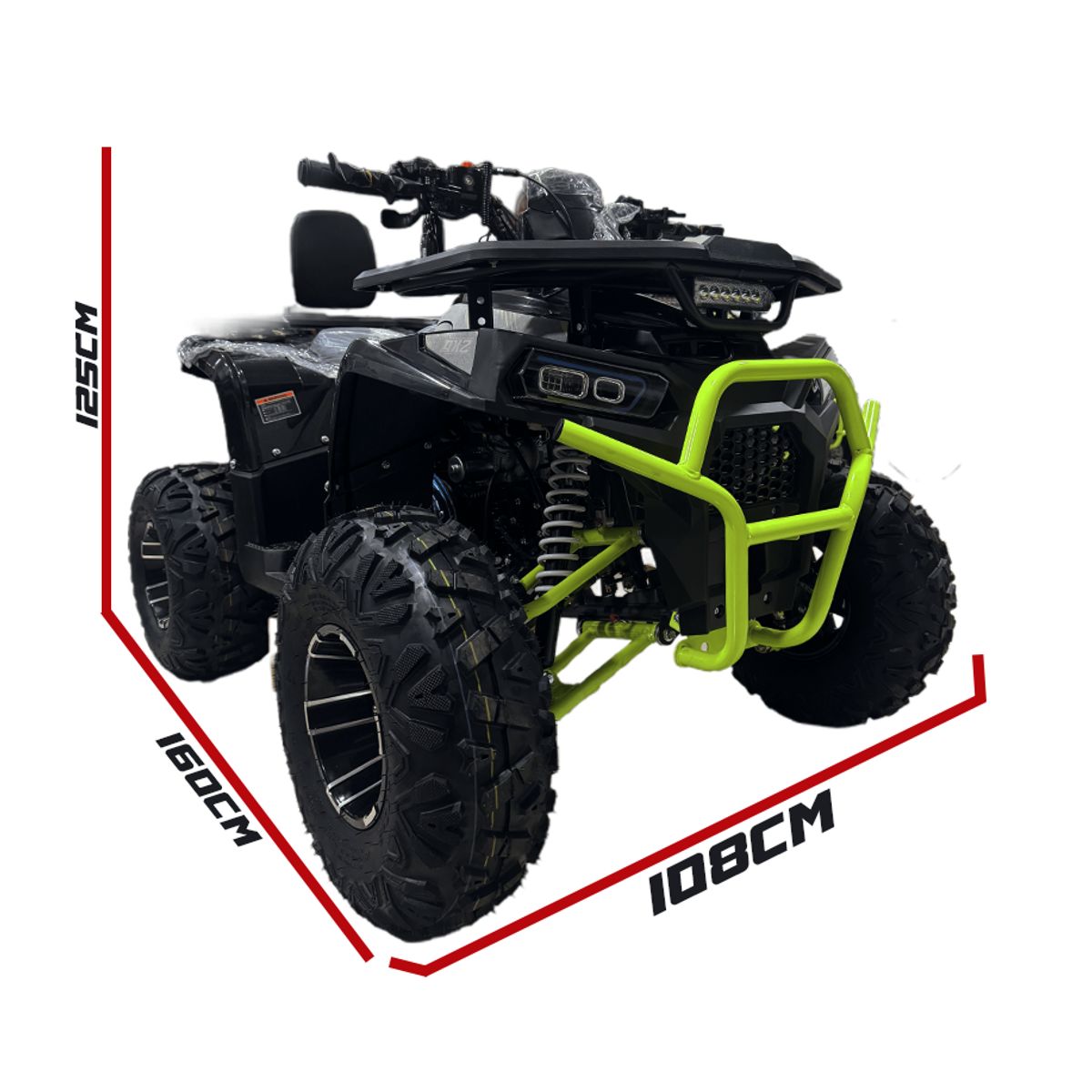 GENERICO - Cuatrimoto 125cc Utilitaria con aros De Magnesio