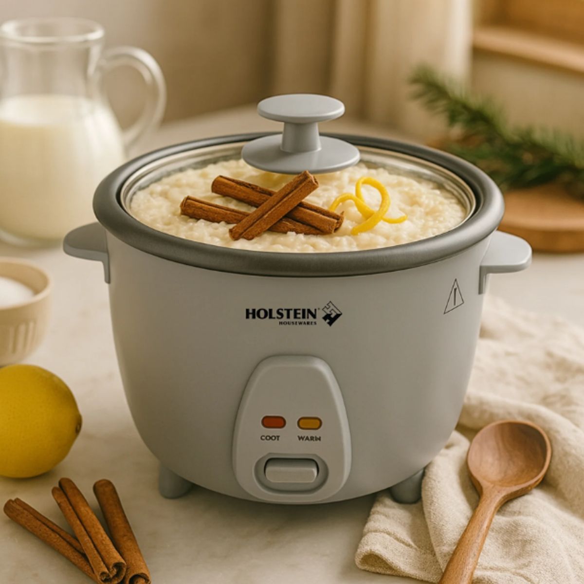 HOLSTEIN HOUSEWARES - Olla Arrocera de 8 Tazas Holstein