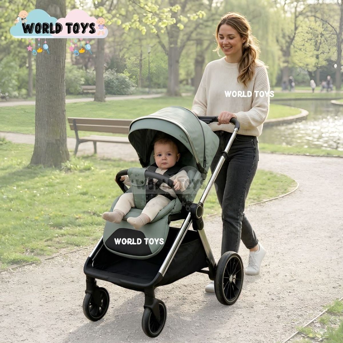 Baby - Coche Moisés Travel System «TAURO» Edición Limitada Green