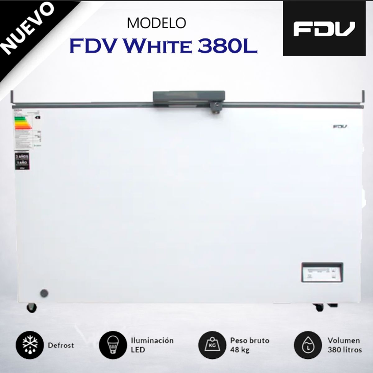 FDV - Congeladora FDV 380LT Horizontal Blanco
