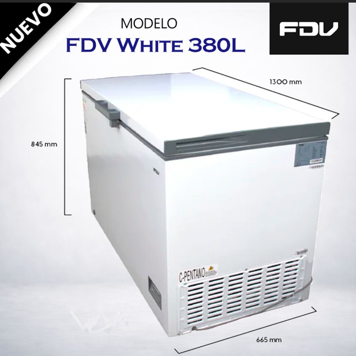 FDV - Congeladora FDV 380LT Horizontal Blanco