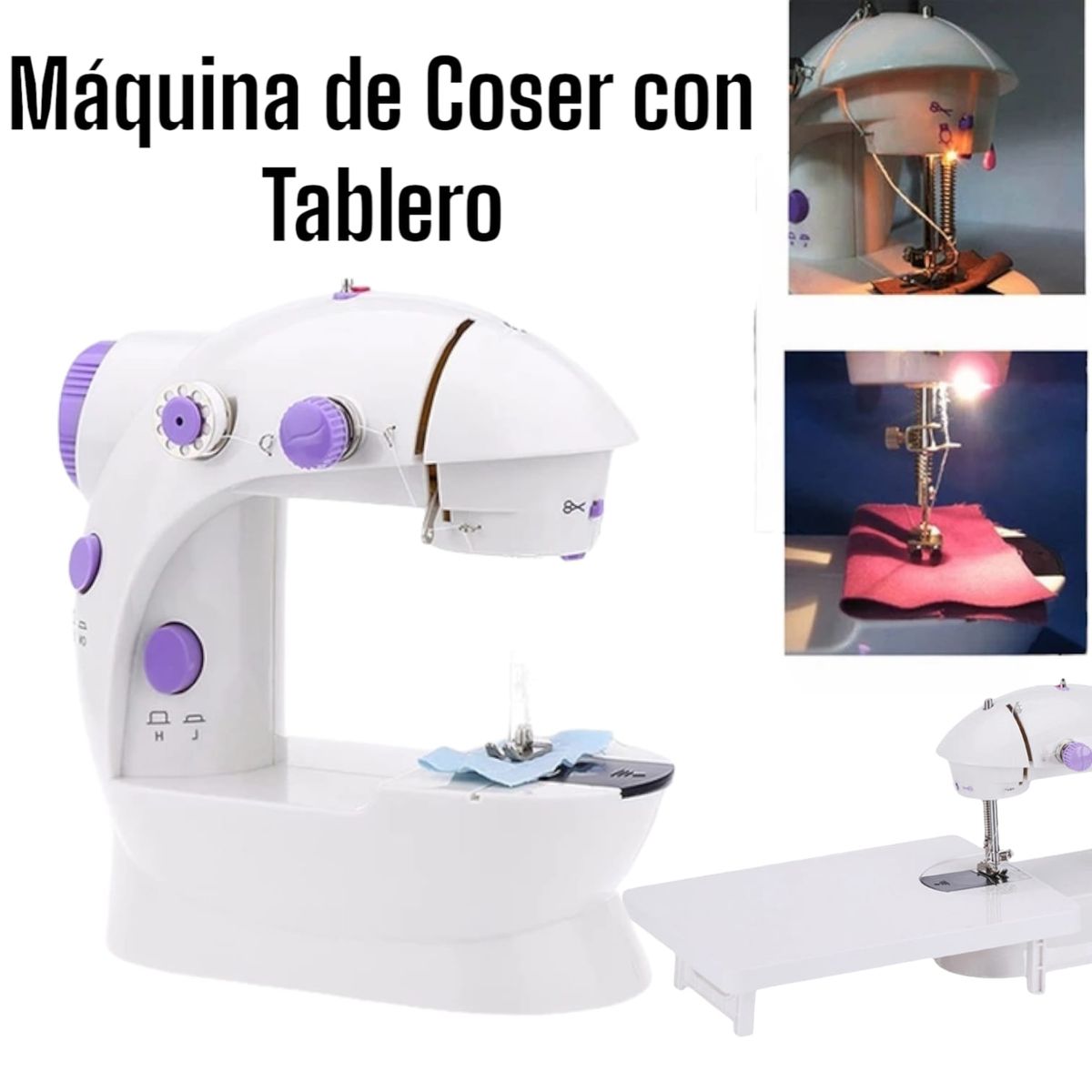 OEM - Máquina de Coser Eléctrica Compacta con Tablero Expandible - Perfecta para Principiantes y Hogar