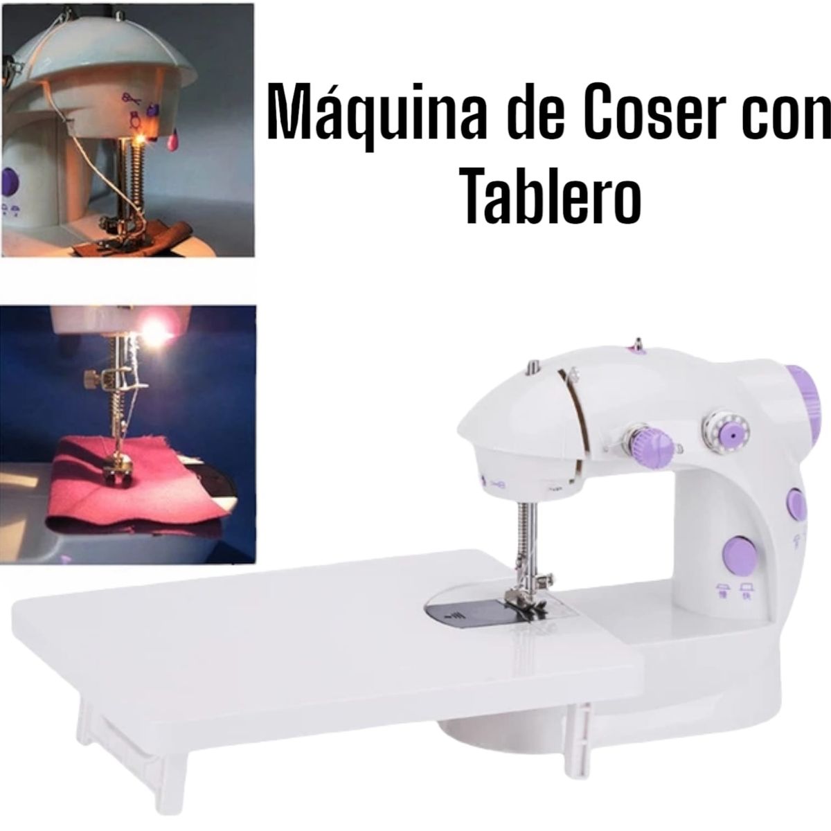 OEM - Máquina de Coser Eléctrica Compacta con Tablero Expandible - Perfecta para Principiantes y Hogar