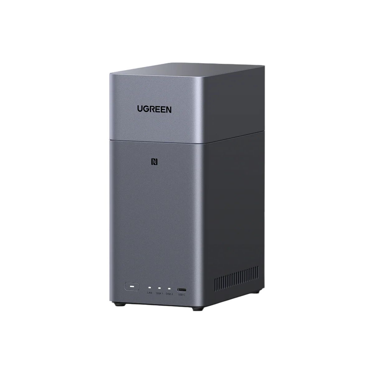 UGREEN - UGREEN NASync DH2300 Servidor NAS de 2 Bahías 4GB HDMI RJ45 GbE USB-C - 95087