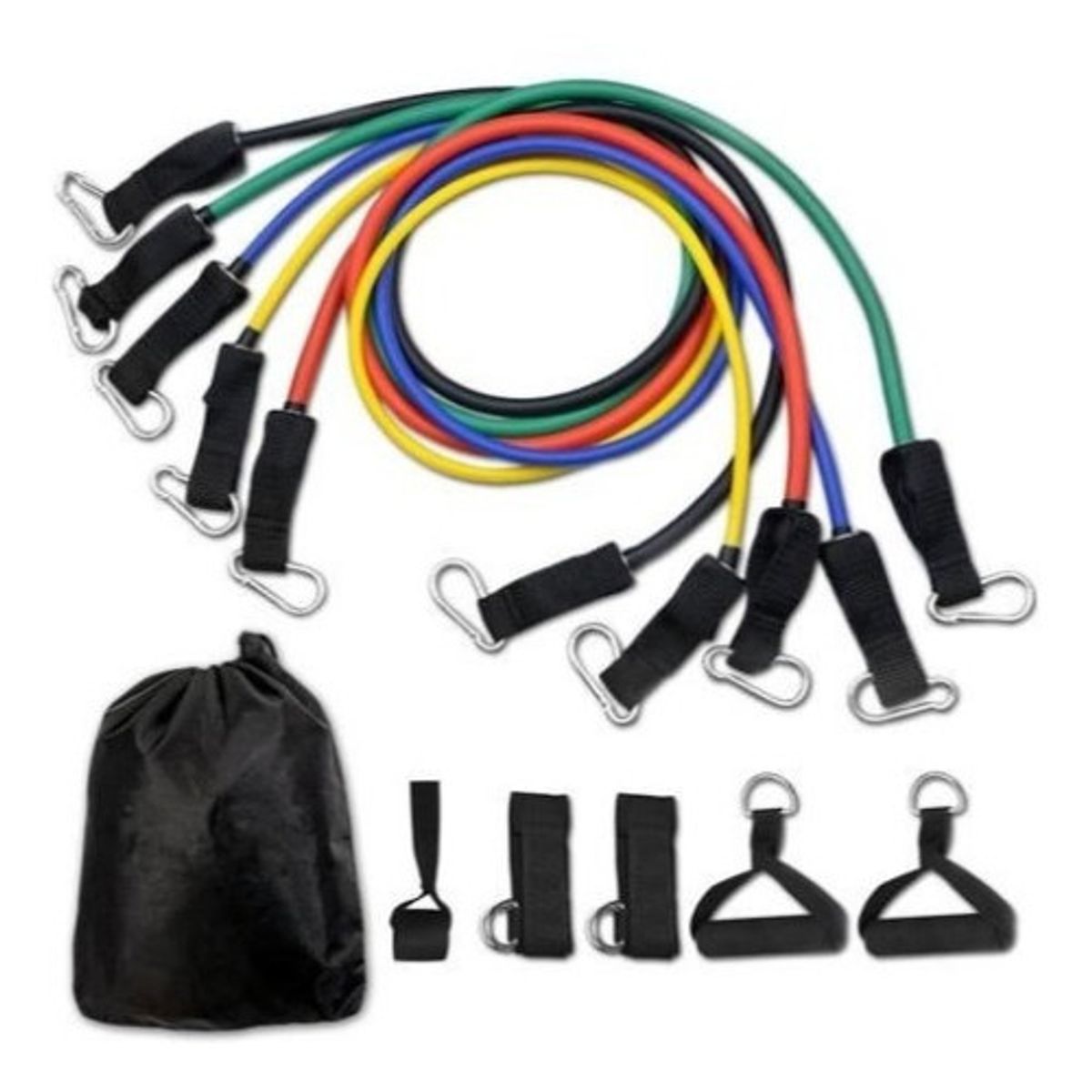 OEM - Set de Bandas de Goma para Gym - Kit Completo de Tonificación y Fuerza con Anclaje de Puerta