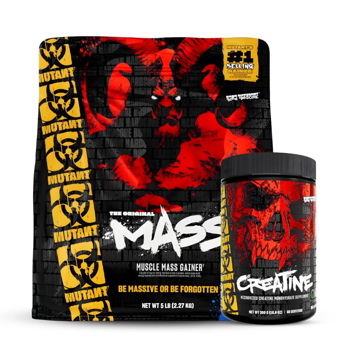 MUTANT - Mutant Mass 5 LB Ganador de Masa - Vainilla Ice Cream + Creatina Mutant 300 G