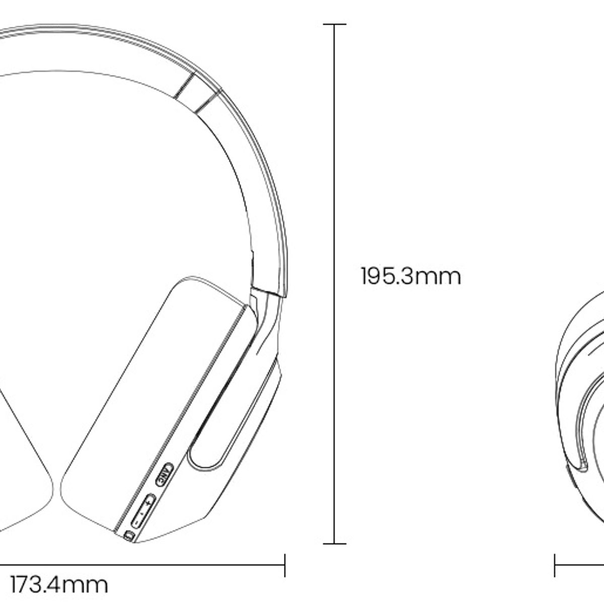 HAYLOU - Auriculares  HAYLOU S40 Inalámbricos ANC Con Cancelación De Ruido De -50db High-res NEGRO