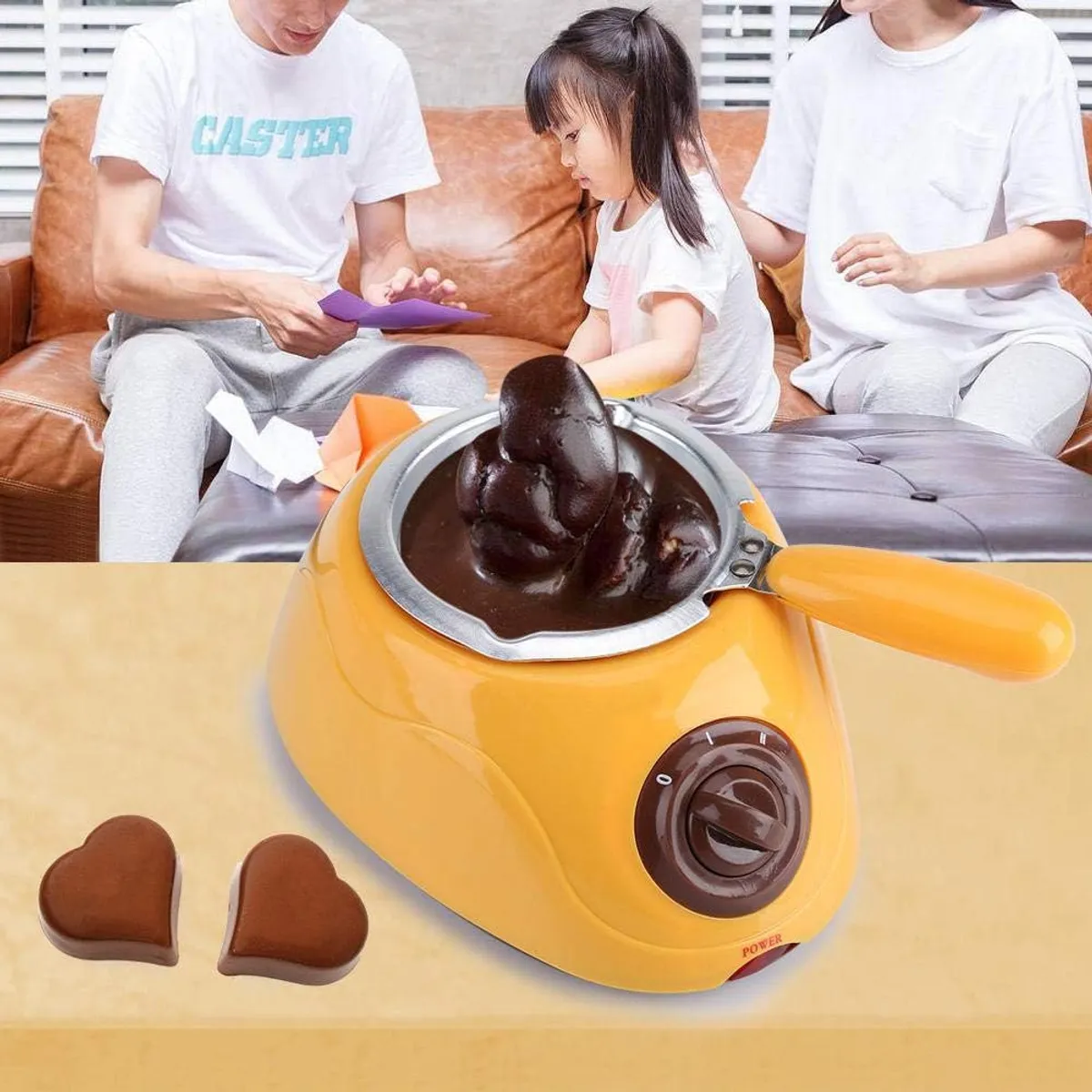 OEM - Chocolatiere Original - Máquina Eléctrica para Fondue y Derretir Chocolate de Forma Rápida