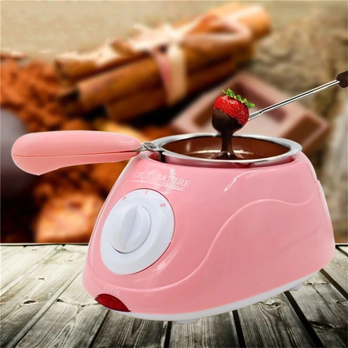 OEM - Chocolatiere Original - Máquina Eléctrica para Fondue y Derretir Chocolate de Forma Rápida