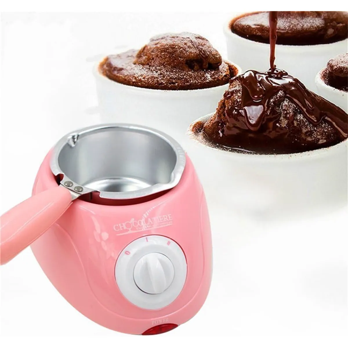 OEM - Fundidor de Chocolate Eléctrico Chocolatiere 250g - Máquina para Hacer Bombones y Repostería