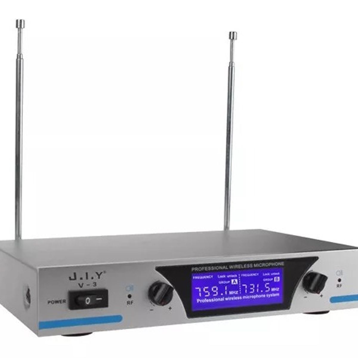 OEM - Micrófono Profesional XY-V-3 Inalámbrico Dual - Especial para Conferencias, Iglesias y Karaoke