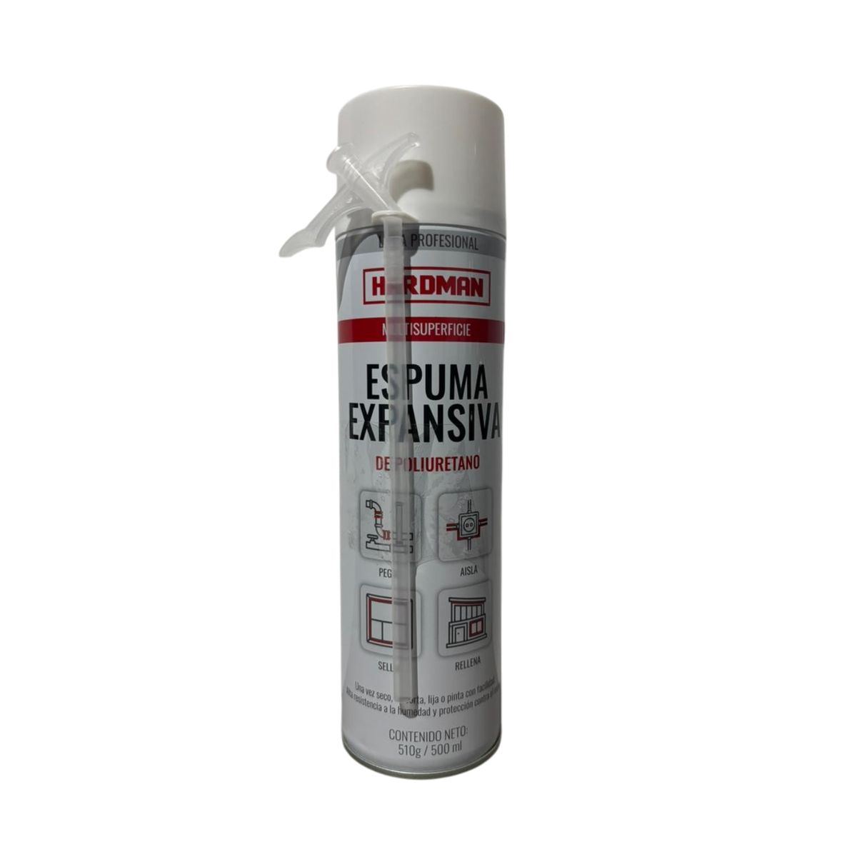 GENERICO - Espuma Expansiva de Poliuretano 500 ml Hardman