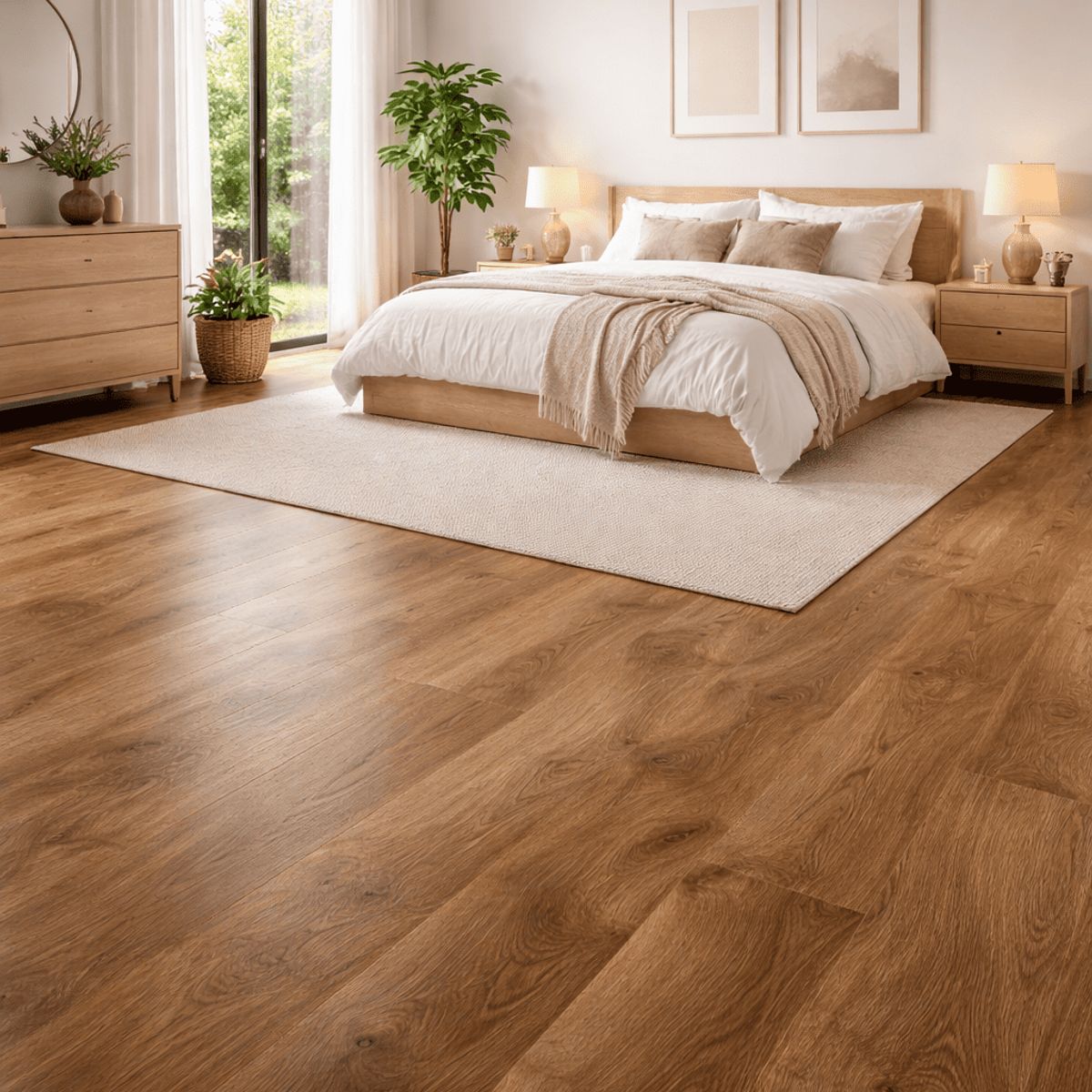 DECORPLAS - Piso Laminado Delta Color Roble Patras - Piso Europeo
