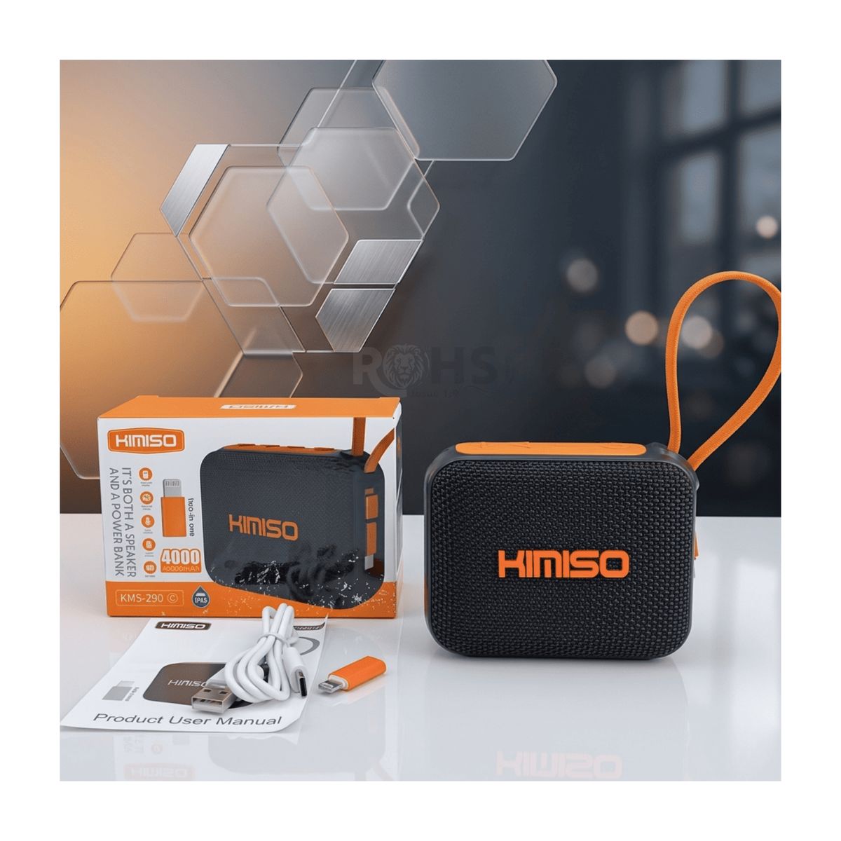 ROHS - Parlante Portátil Kimiso Power Bank