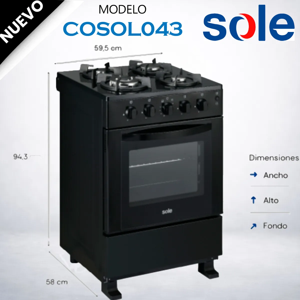 SOLE - Cocina de pie Glissa Sole GLP  COSOL043