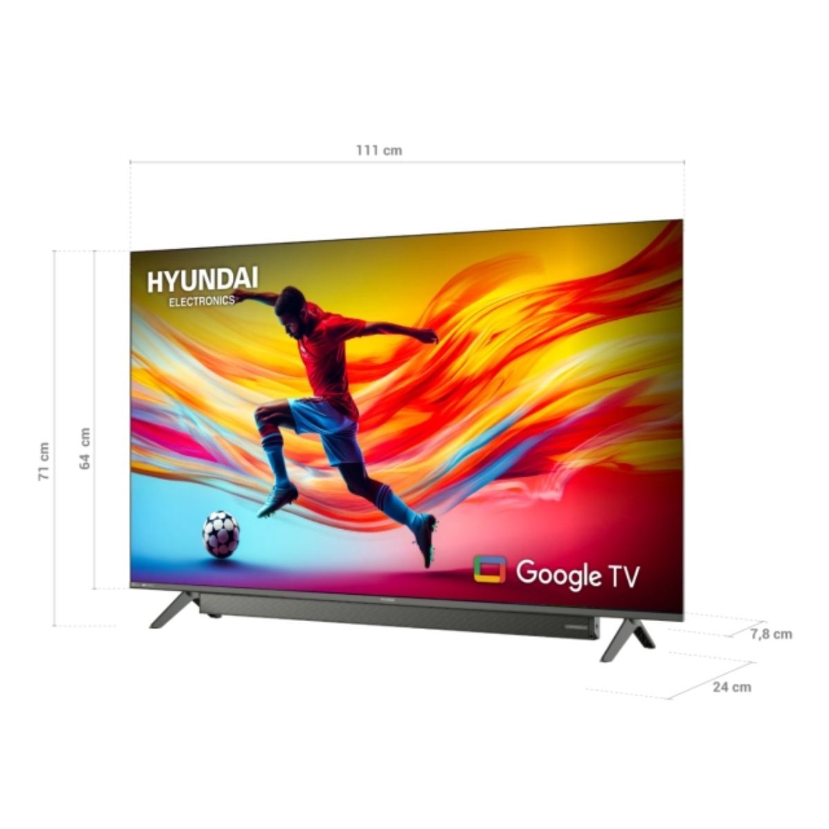 HYUNDAI - Televisor Smart TV HYUNDAI 50'' QLED FHD HYLED5029QFG 2025